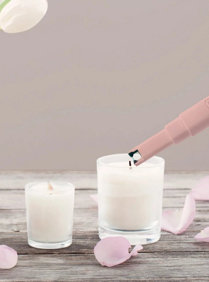 Rechargeable USB SmartIgnition Eco-Friendly Candle & Home Electric Lighter - Rose Gold