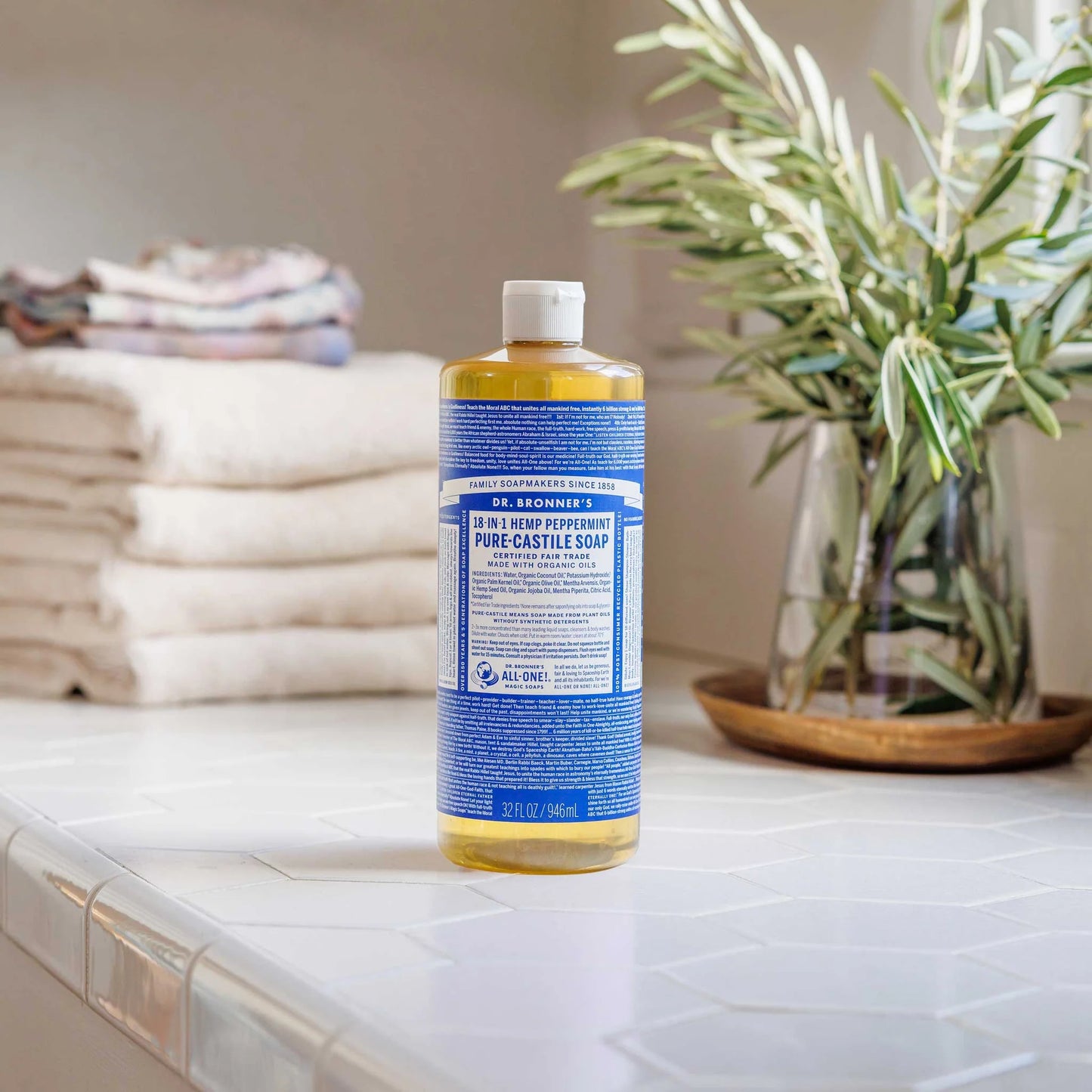 Peppermint - Dr. Bronner's Organic Pure Castile Liquid Soap
