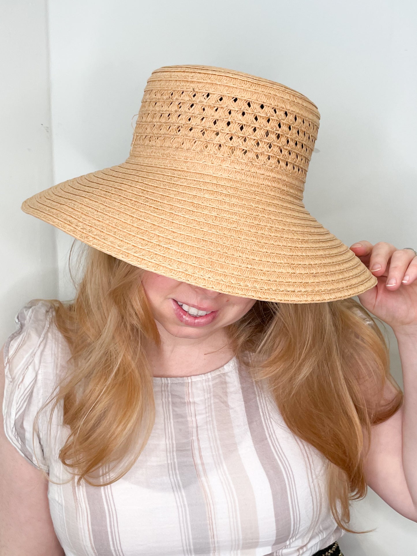 Wide Brimmed Woven Sun Hat