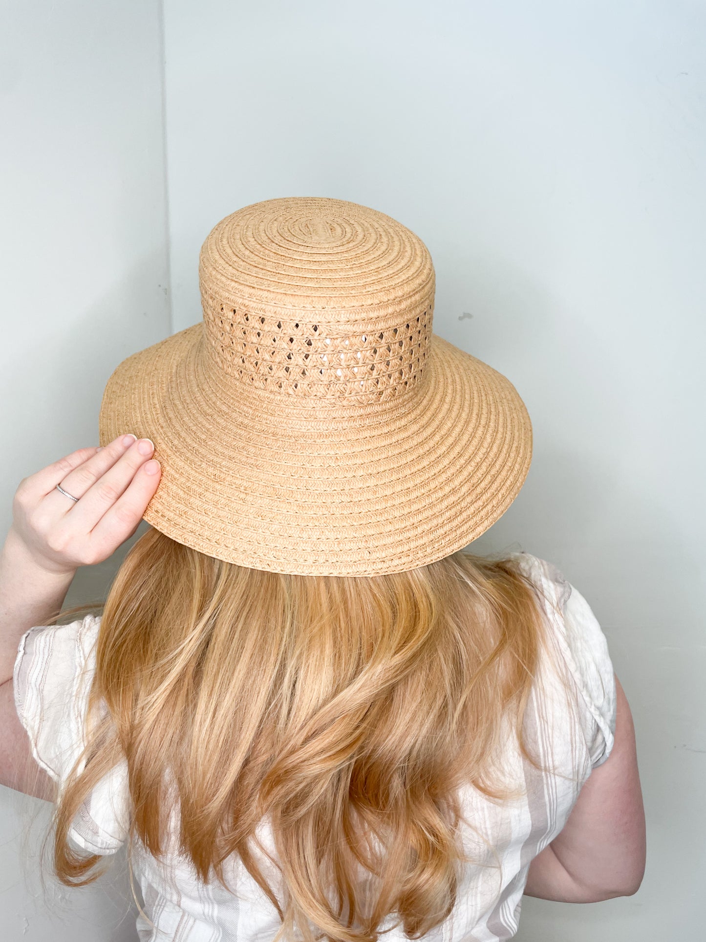 Wide Brimmed Woven Sun Hat