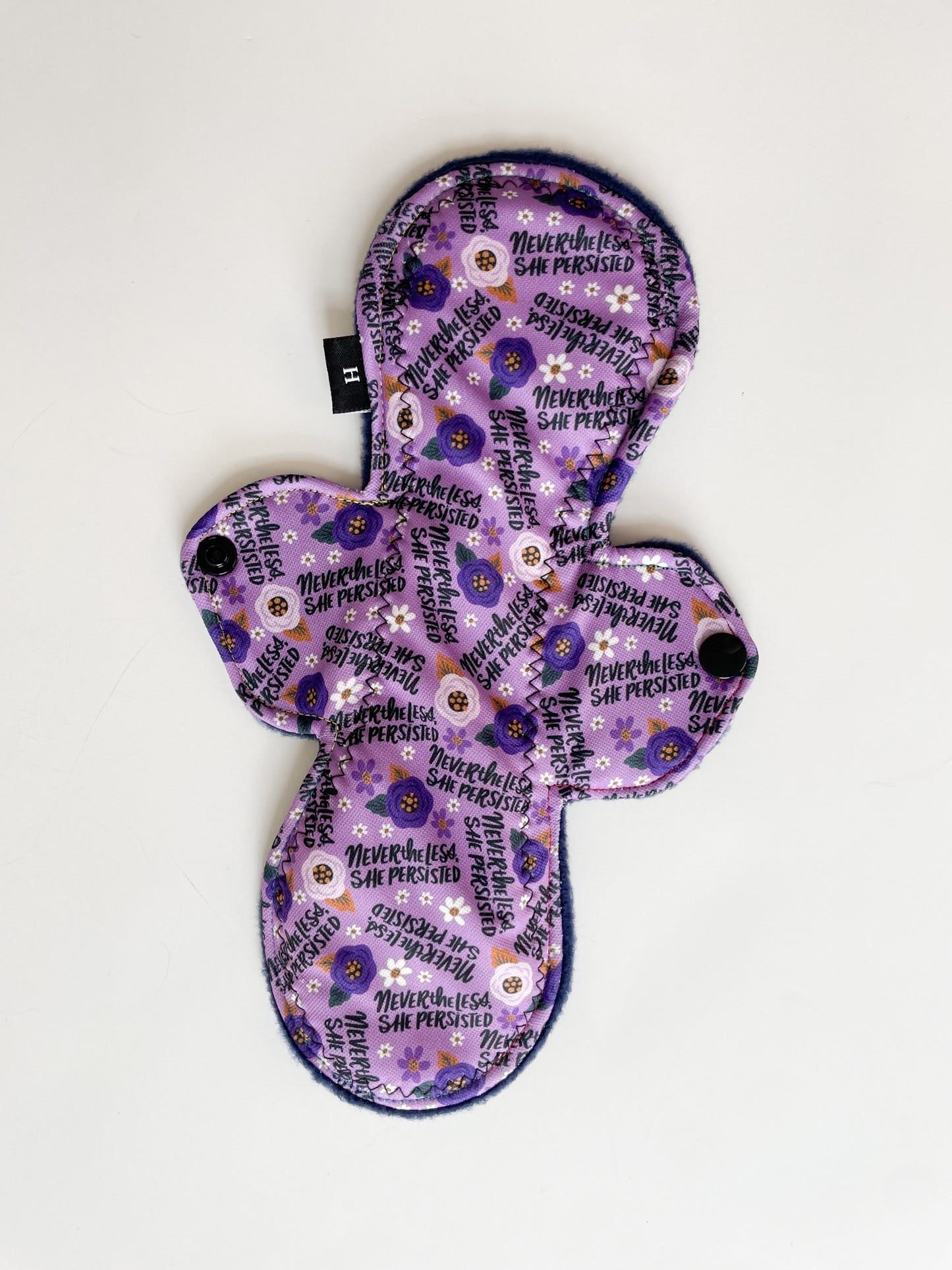 Reusable Period Pads - Heavy Absorbency - Purple "Nevertheless She Persisted"