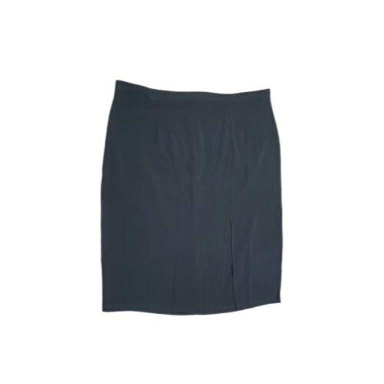Sergio Hudson Black Pencil Skirt with Slit - 3XL