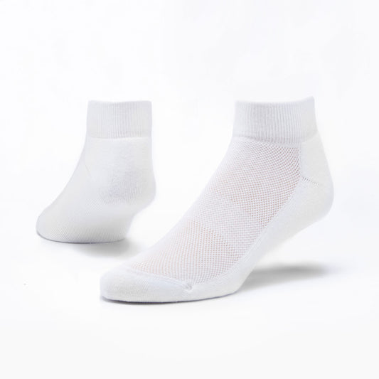 Maggie's Organics White Organic Cotton Sport Socks - Ankle