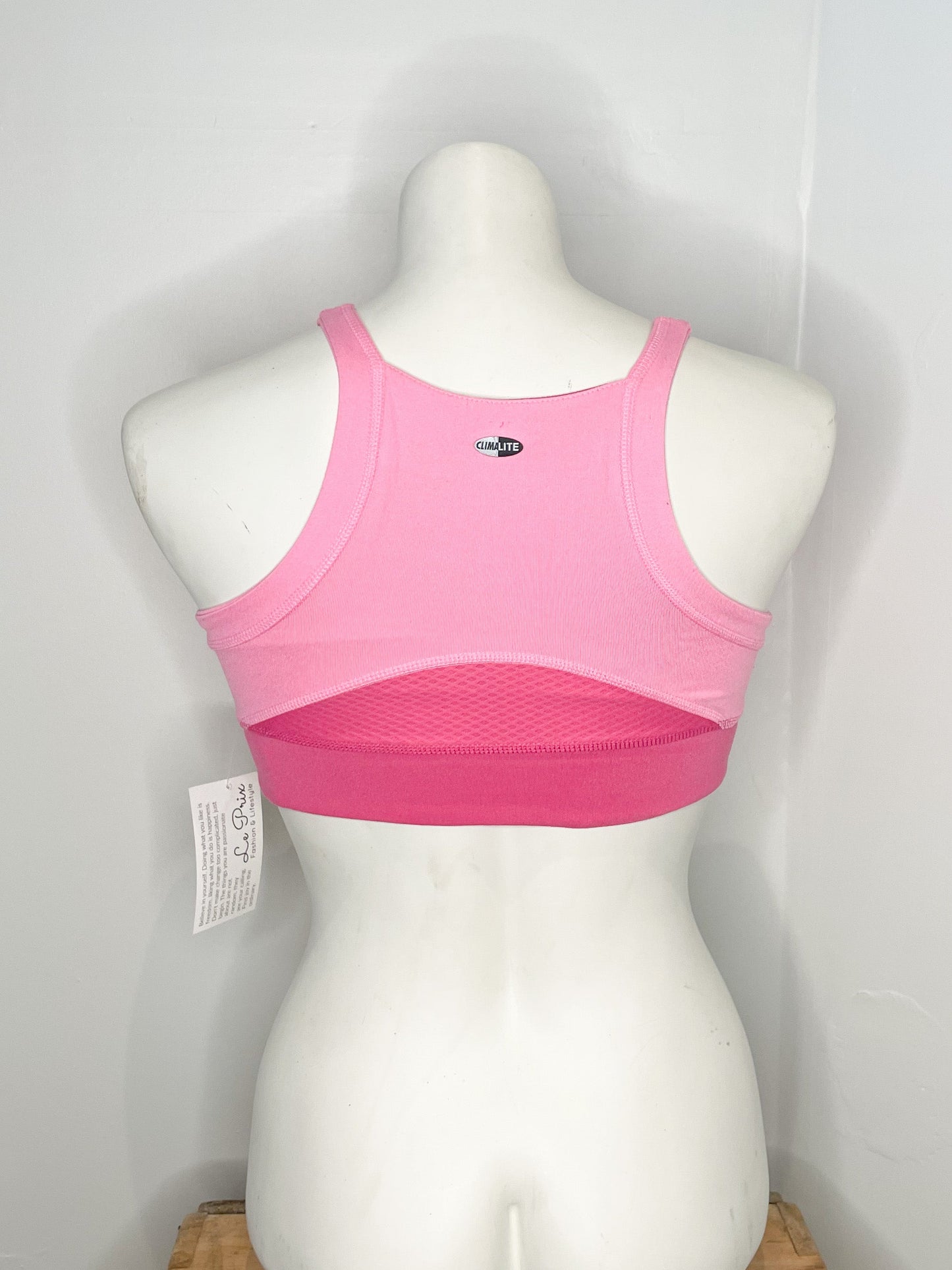 Adidas Pink High Neck Reversible Sports Bra - XS/S