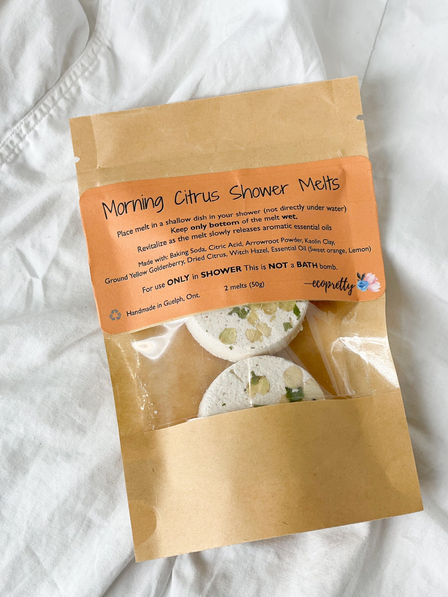 Natural Vegan Spa Shower Steamer Melts  - 2 Pack