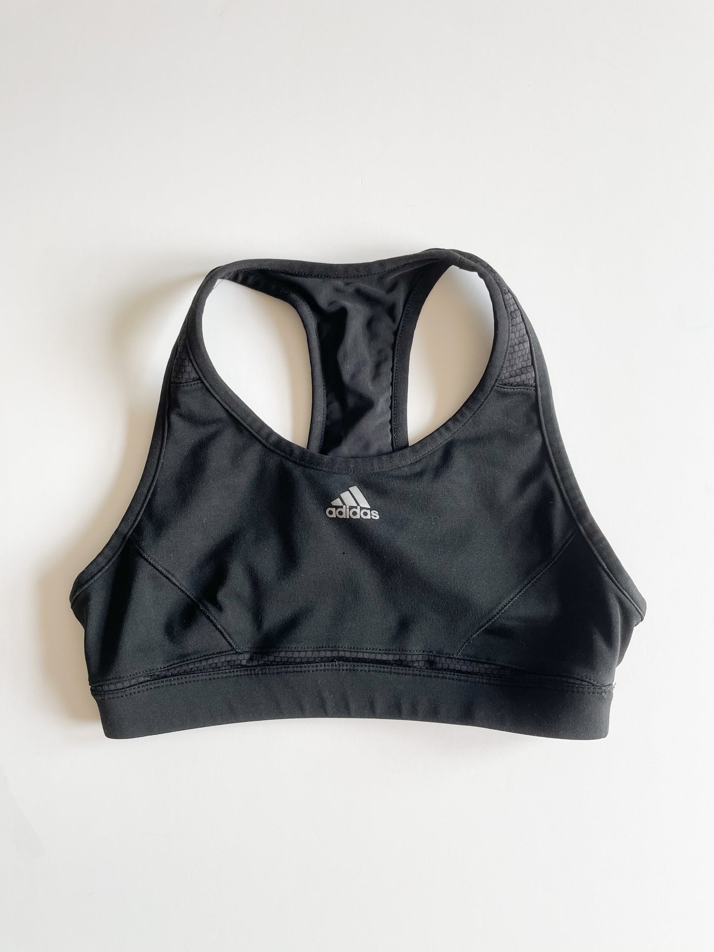 Adidas Black Racerback Sports Bra - Small