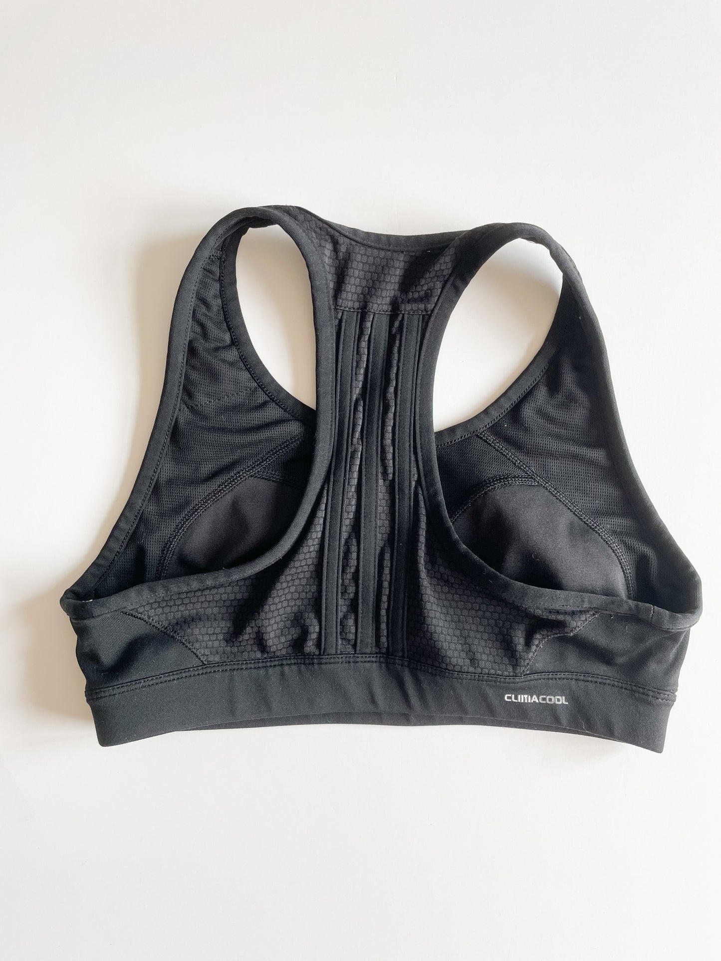 Adidas Black Racerback Sports Bra - Small