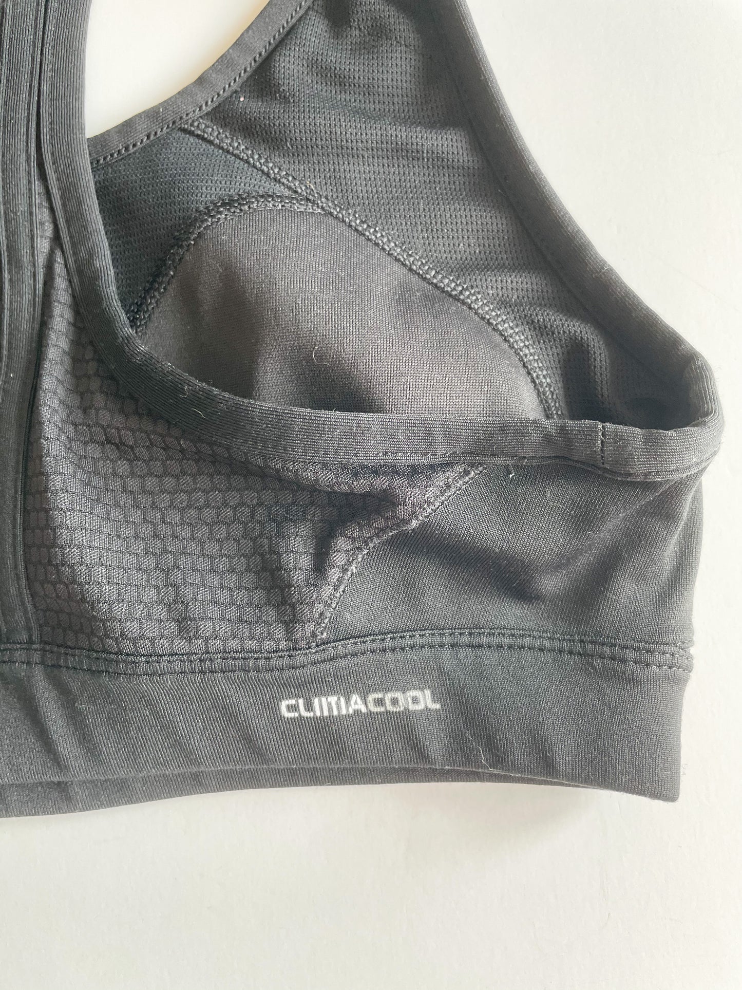 Adidas Black Racerback Sports Bra - Small