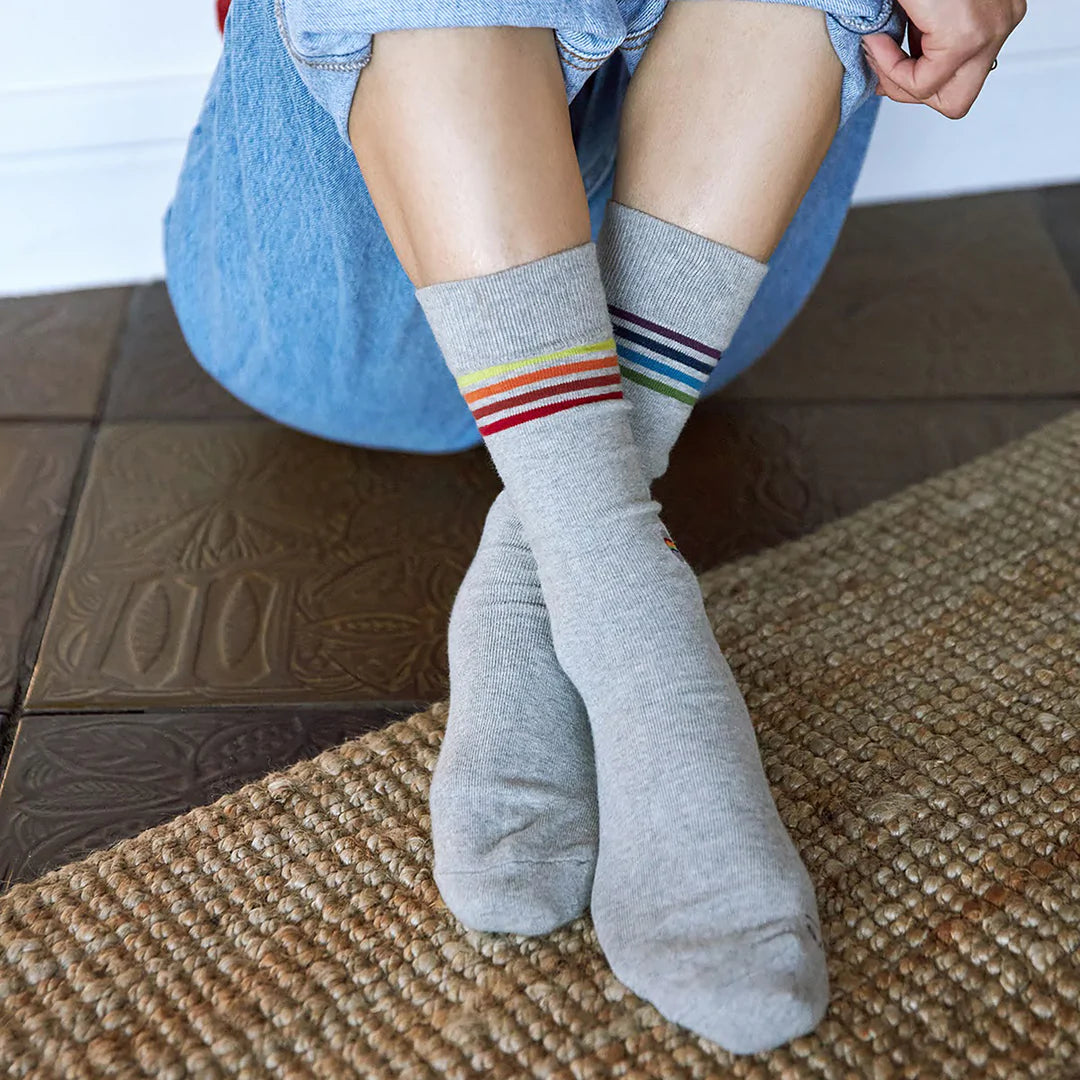 Socks That Save LGBTQ Lives - Alternating Rainbow Stripes