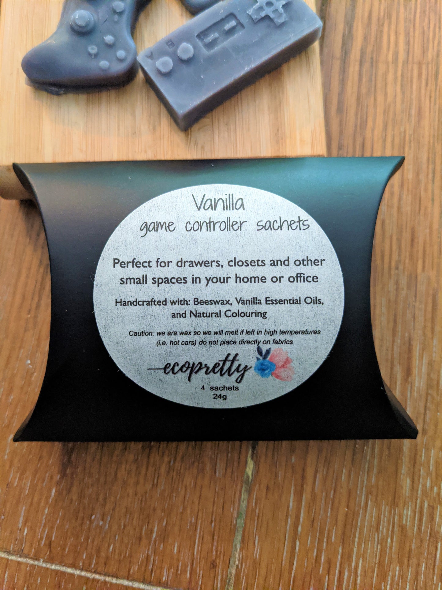 Video Game Controller Natural Citrus Scented Wax Sachets - 4 Pack