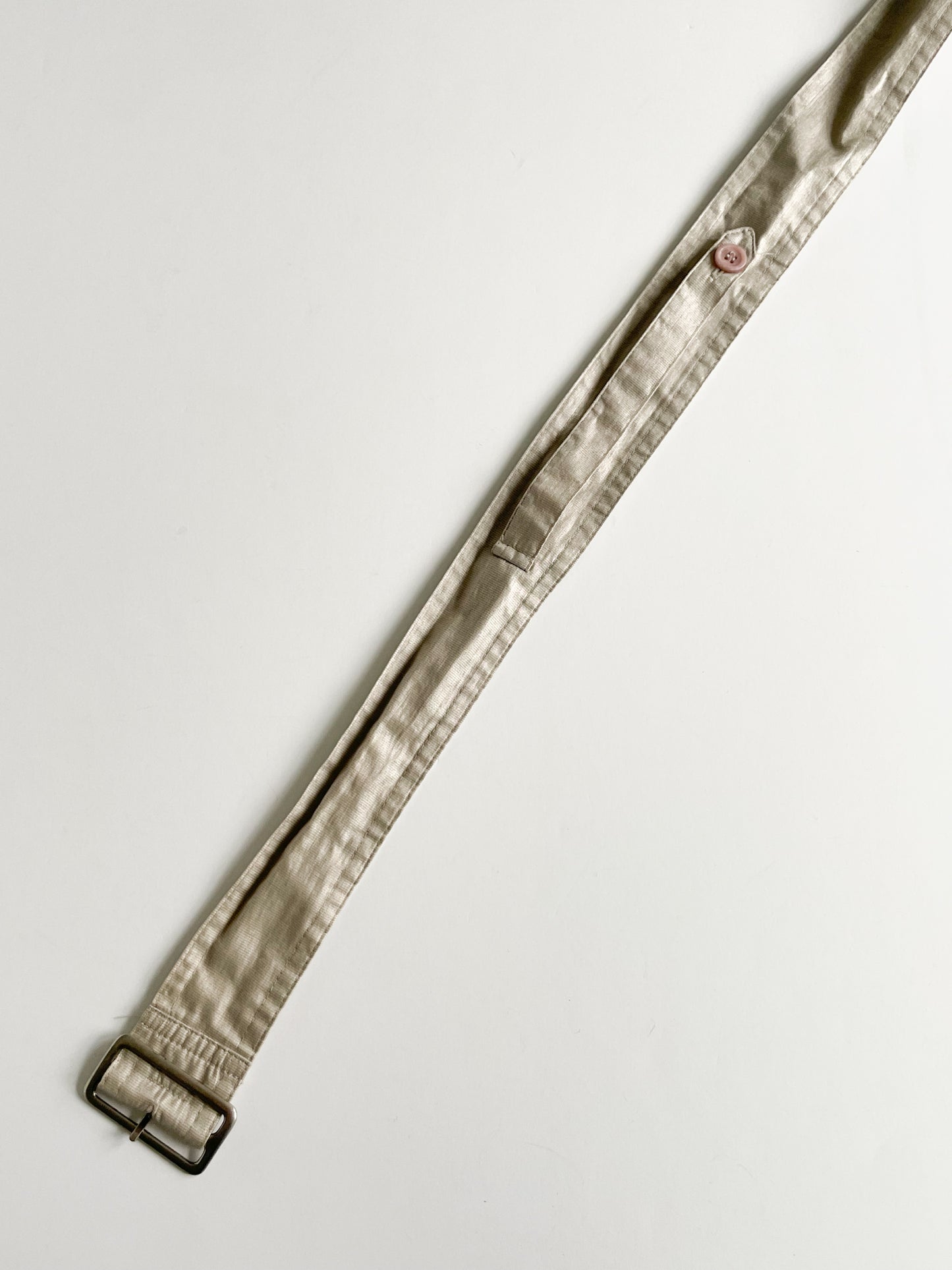 Silver Taupe Utilitarian Wide Belt - L/XL (35-41")