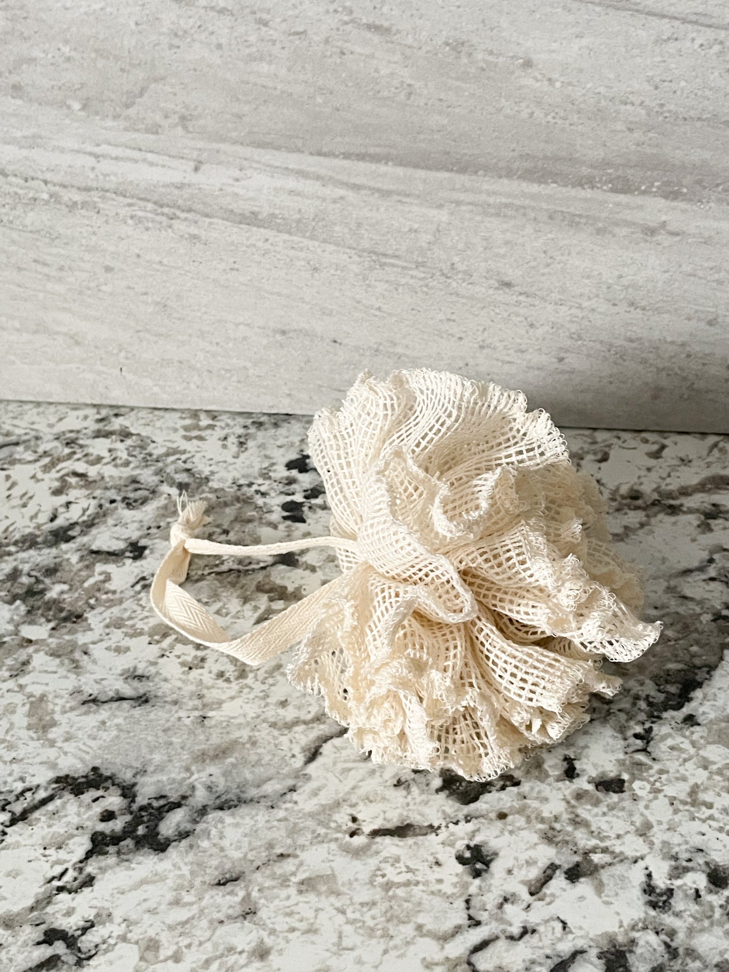Organic Unbleached Cotton Shower Pouf Loofah