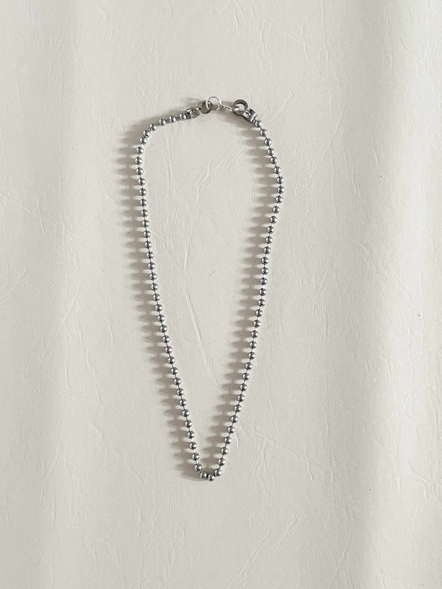 Silver Mini Ball Chain Necklace - 16"