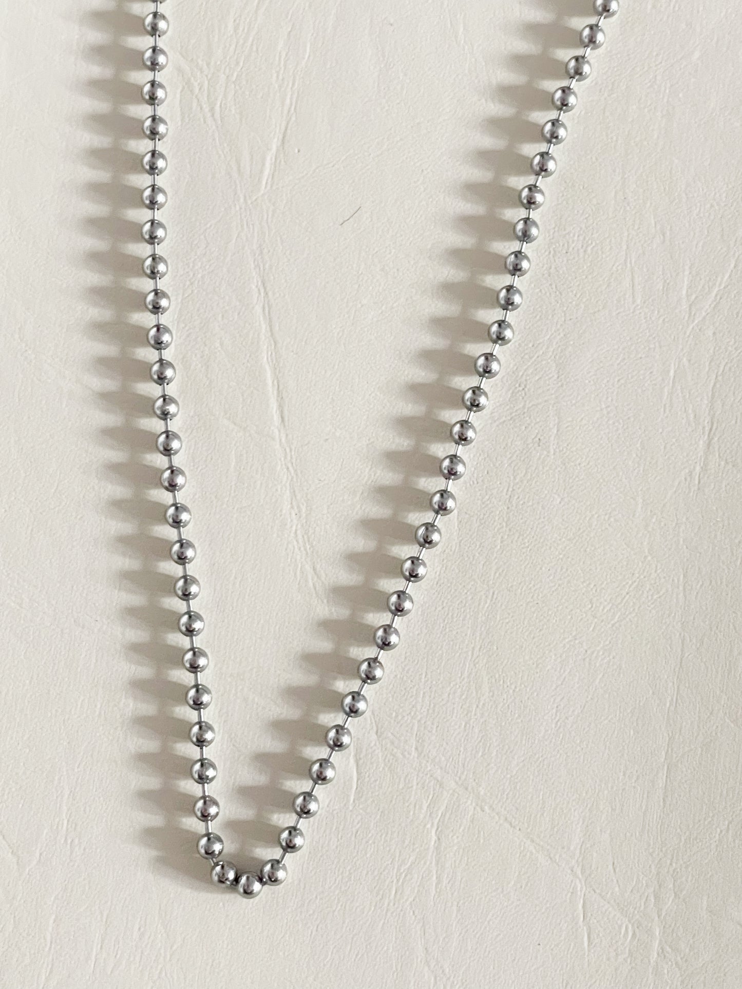 Silver Mini Ball Chain Necklace - 16"