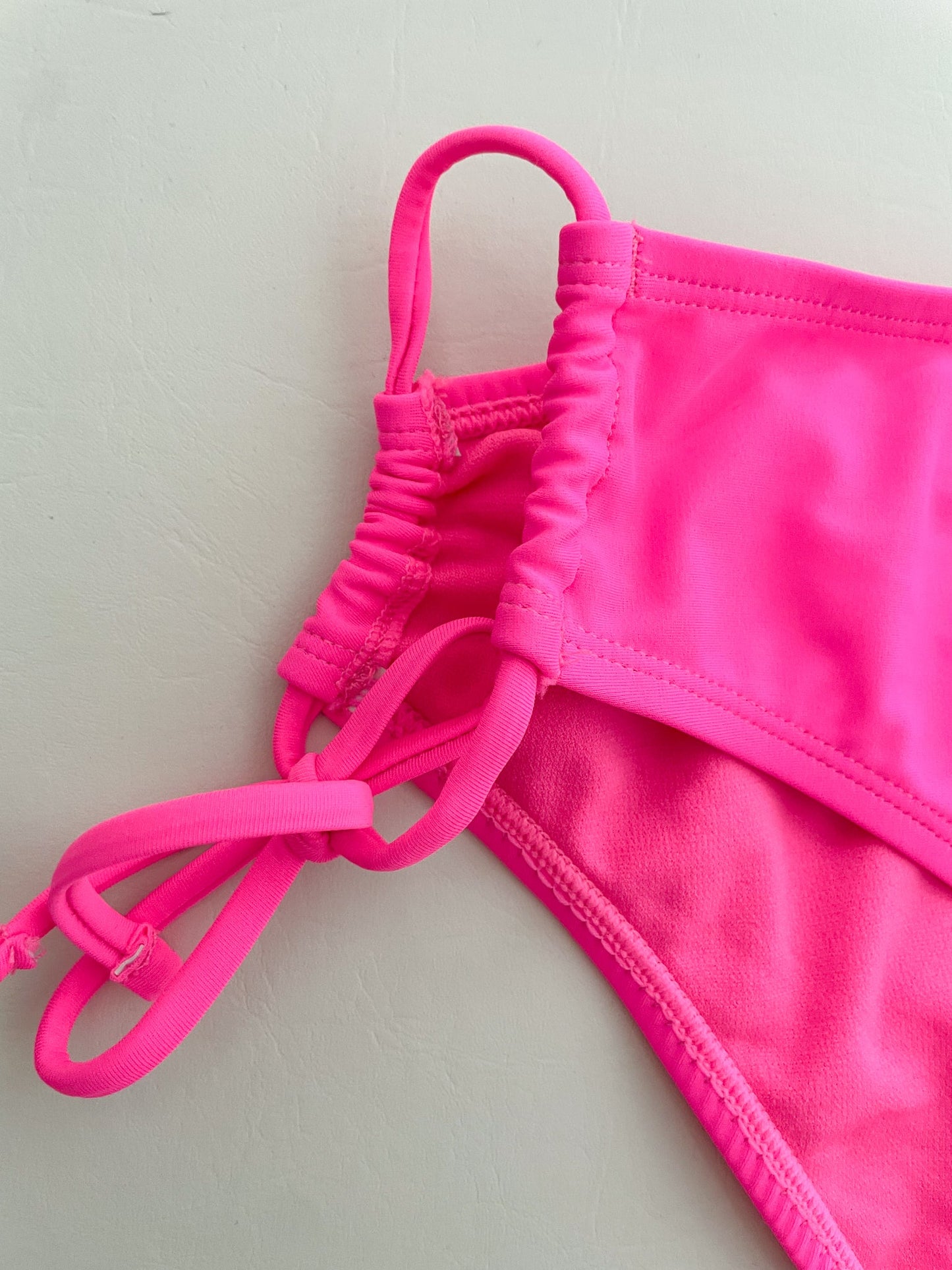 Island Soul Curve Neon Pink Hipster Cutout Bikini Bottoms NWT - 3X