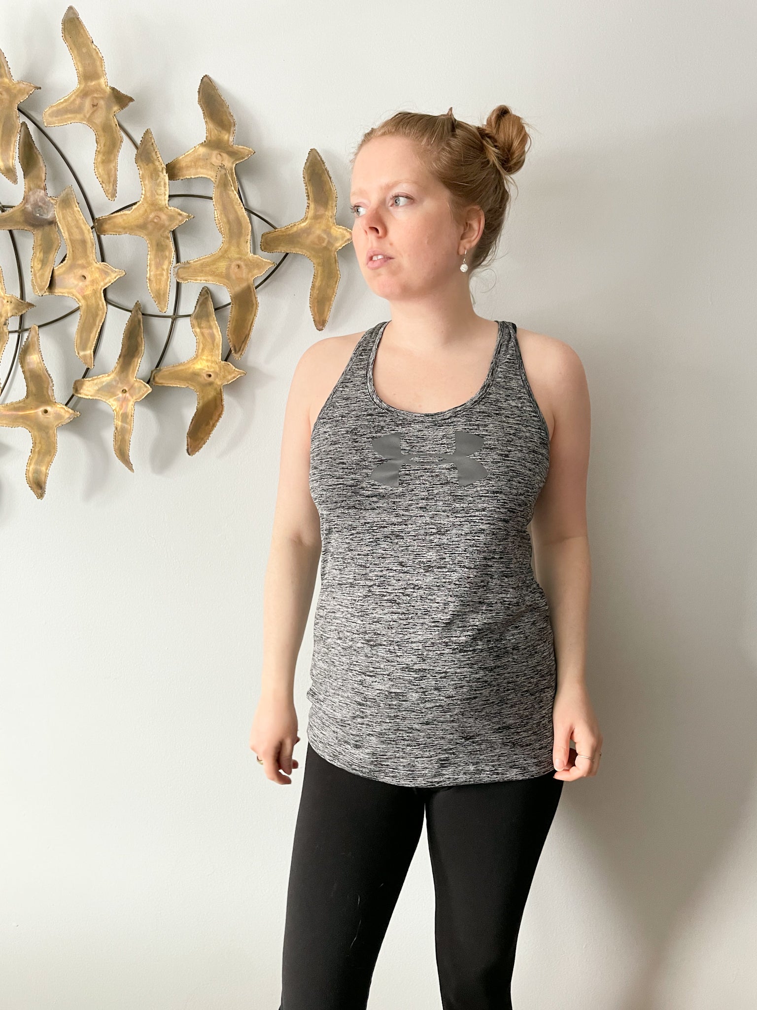 Under Armour Grey Racerback Workout Top - Small – Le Prix Fashion