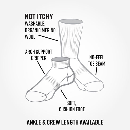 Maggie's Organics Merino Wool Urban Hiker Socks - Ankle