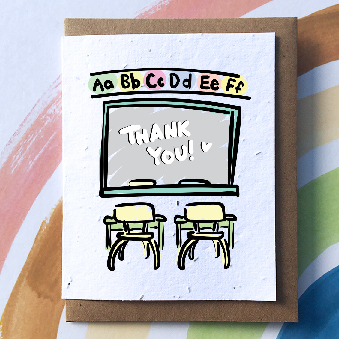 Thank You Teacher Plantable Greeting Card