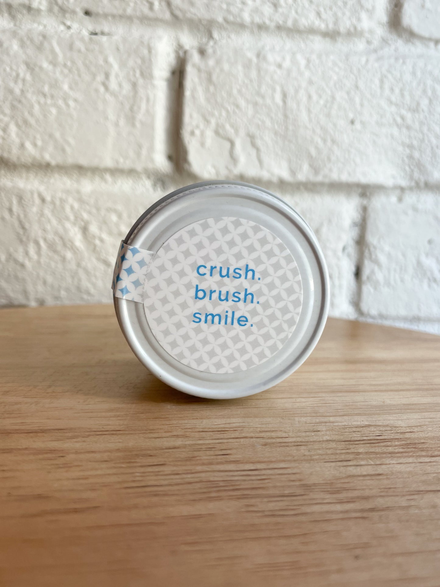 Crush & Brush Toothpaste Tablets in Glass Jar - MINT - 80 Tablets