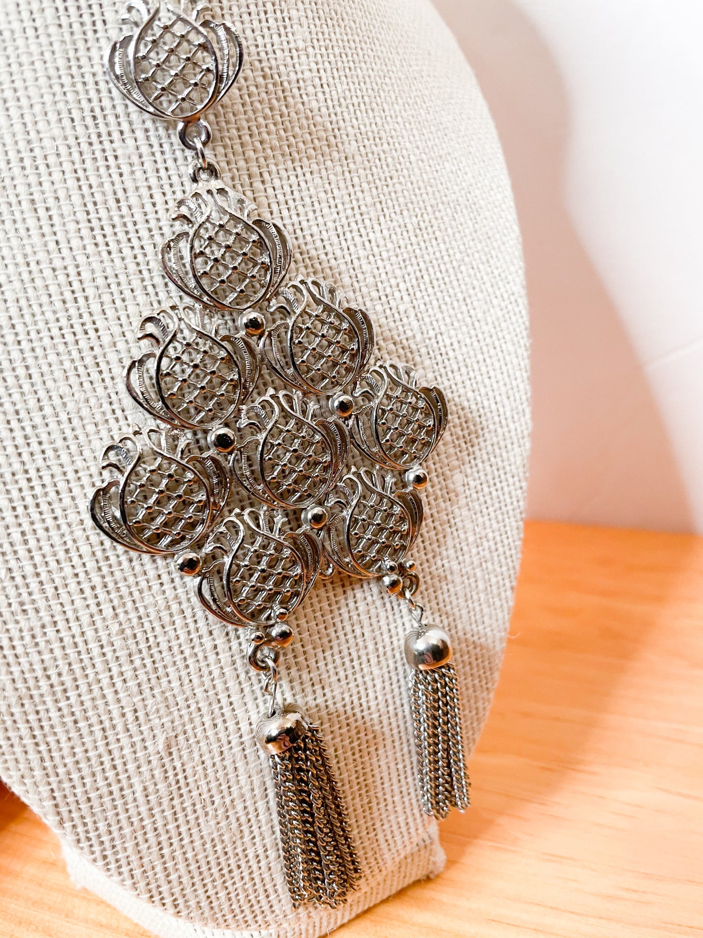 Pineapple Fringe Long Necklace