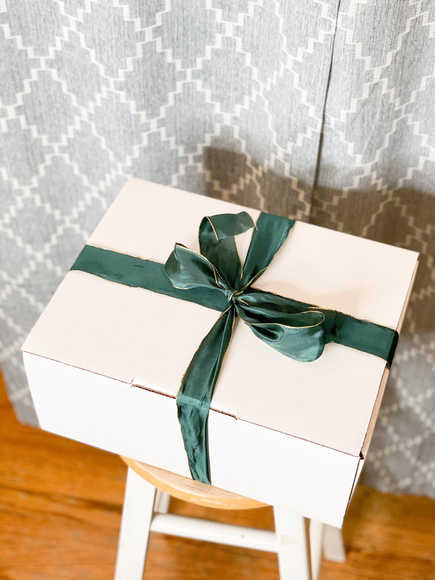 Personalized White Gift / Shipping Box - Made from 100% Recycled Paper