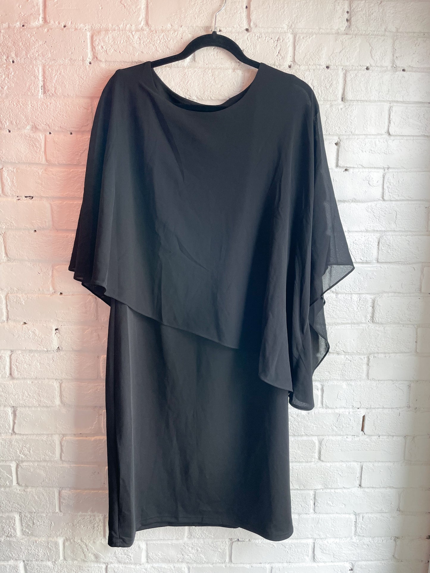 Hannah Nicole Black Chiffon Dress NWT - XL