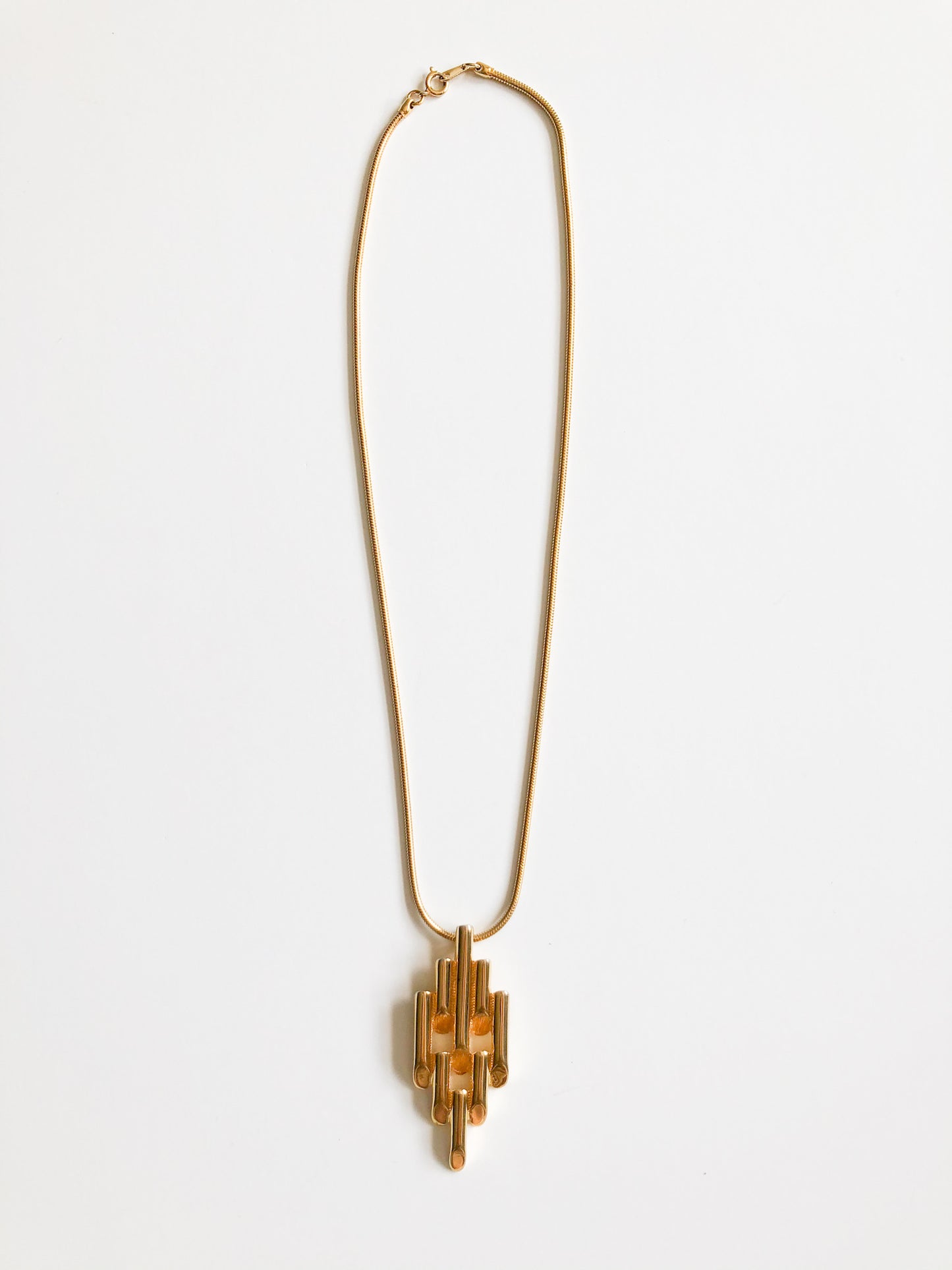 Gold Bar Cluster Necklace
