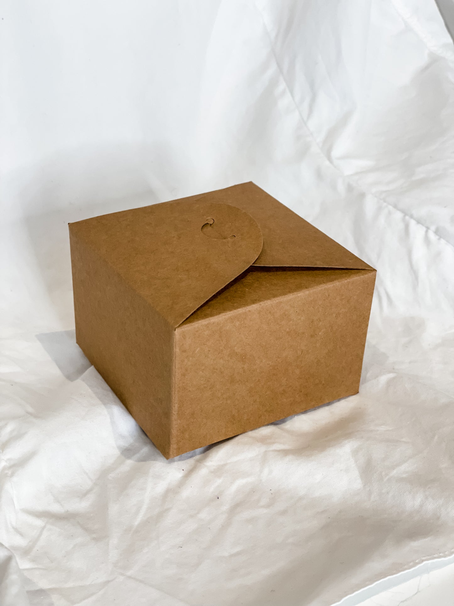 Natural Brown Crinkle + Paper Gift Box