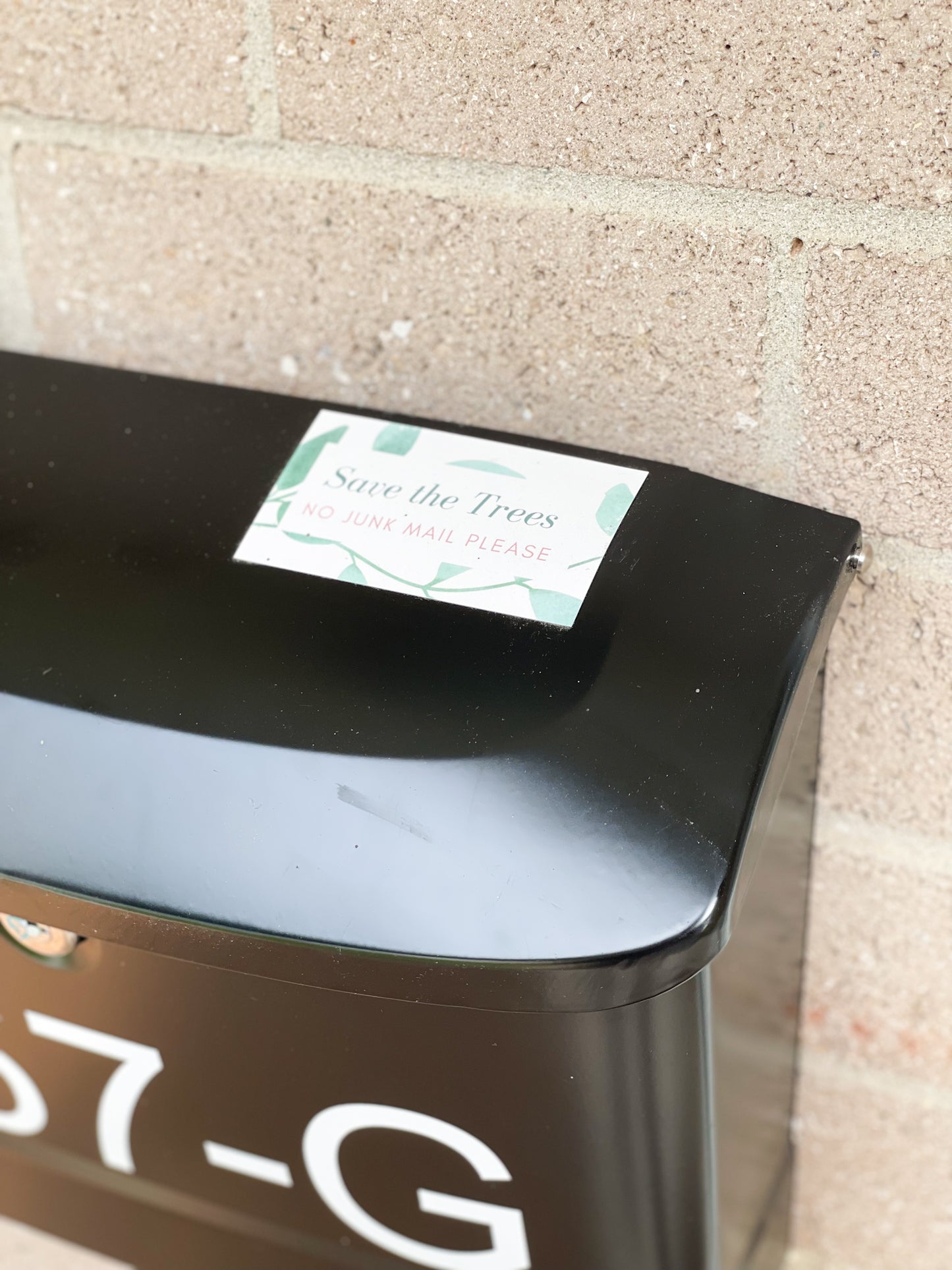Save the Trees No Junk Mail Please Mailbox Magnet