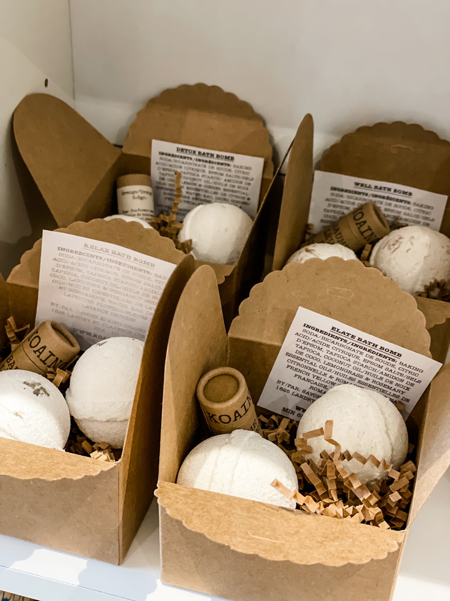 Natural Brown Crinkle + Paper Gift Box