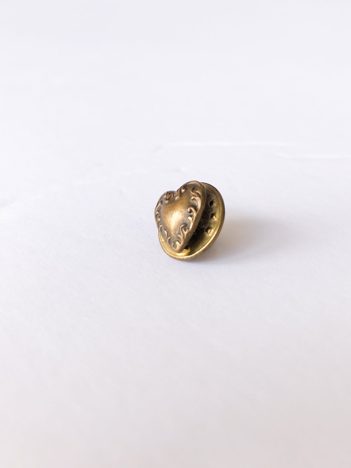 Bronze Heart Pin Brooch
