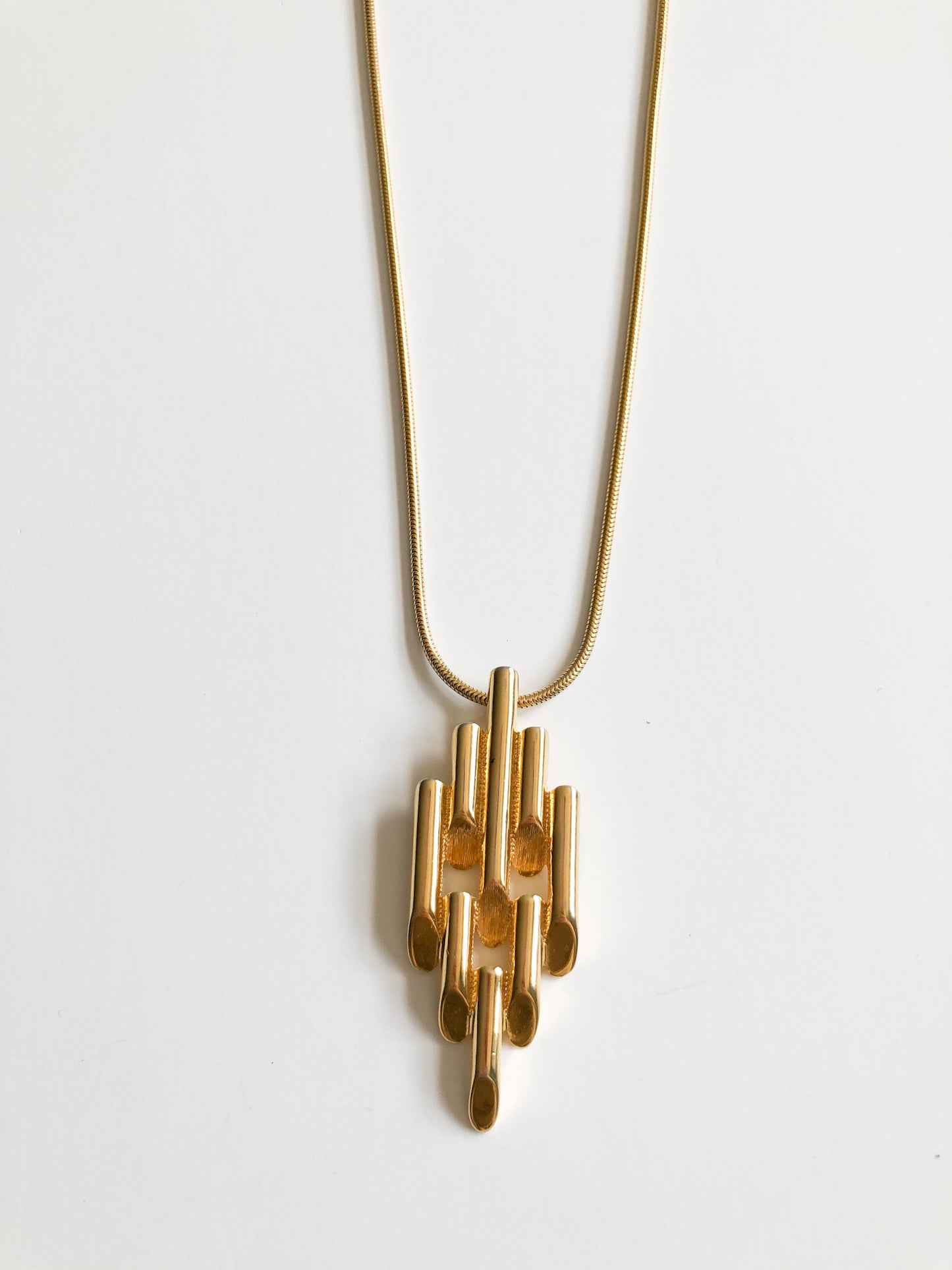 Gold Bar Cluster Necklace