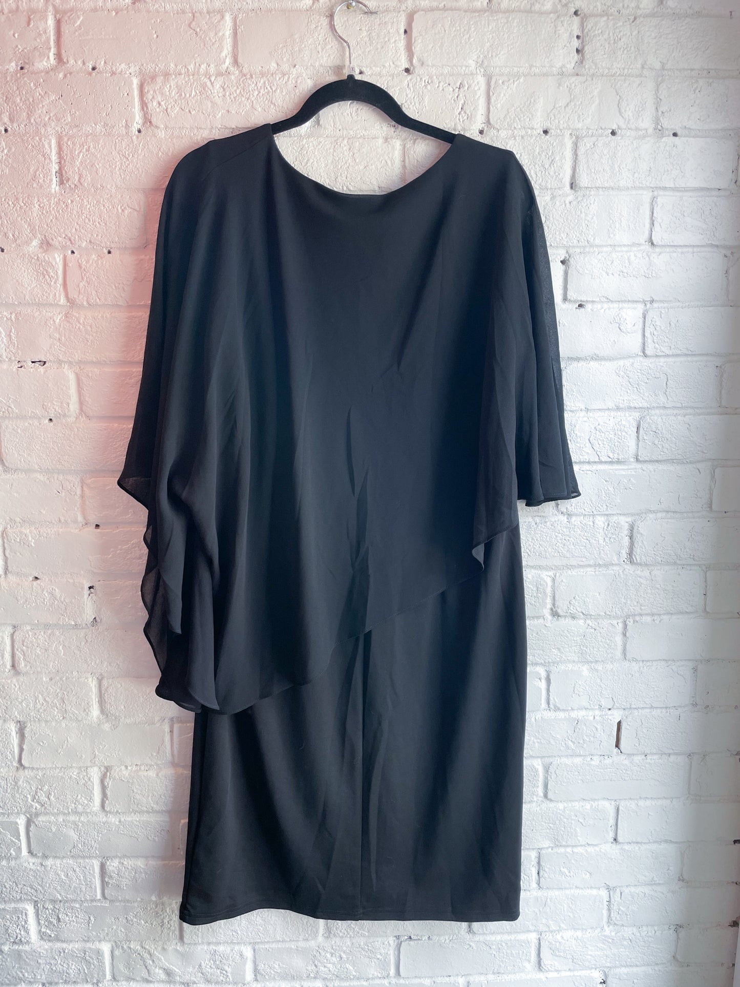 Hannah Nicole Black Chiffon Dress NWT - XL