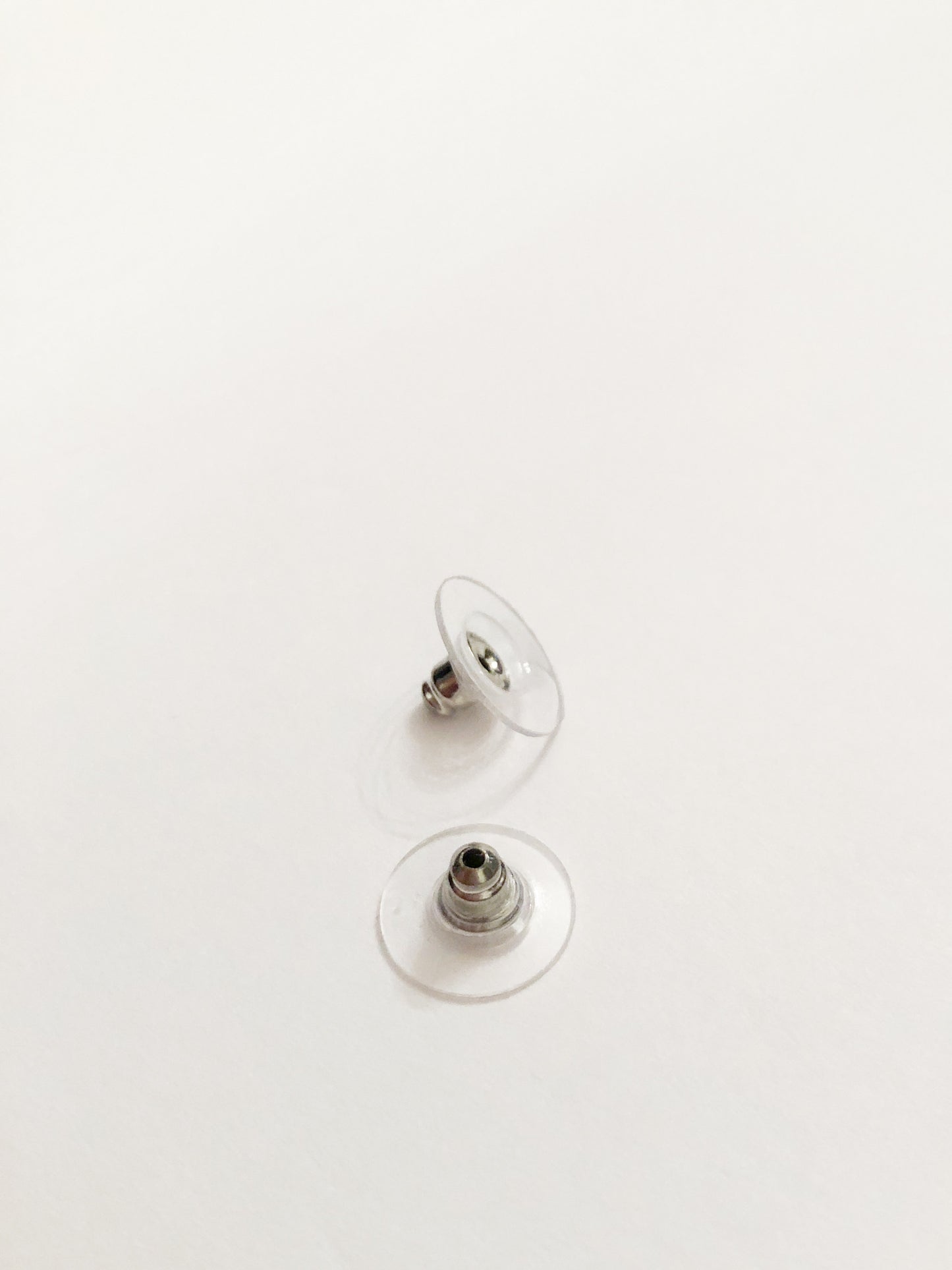 Flat-Pad Spare Earring Backs - Silver and Gold-Toned