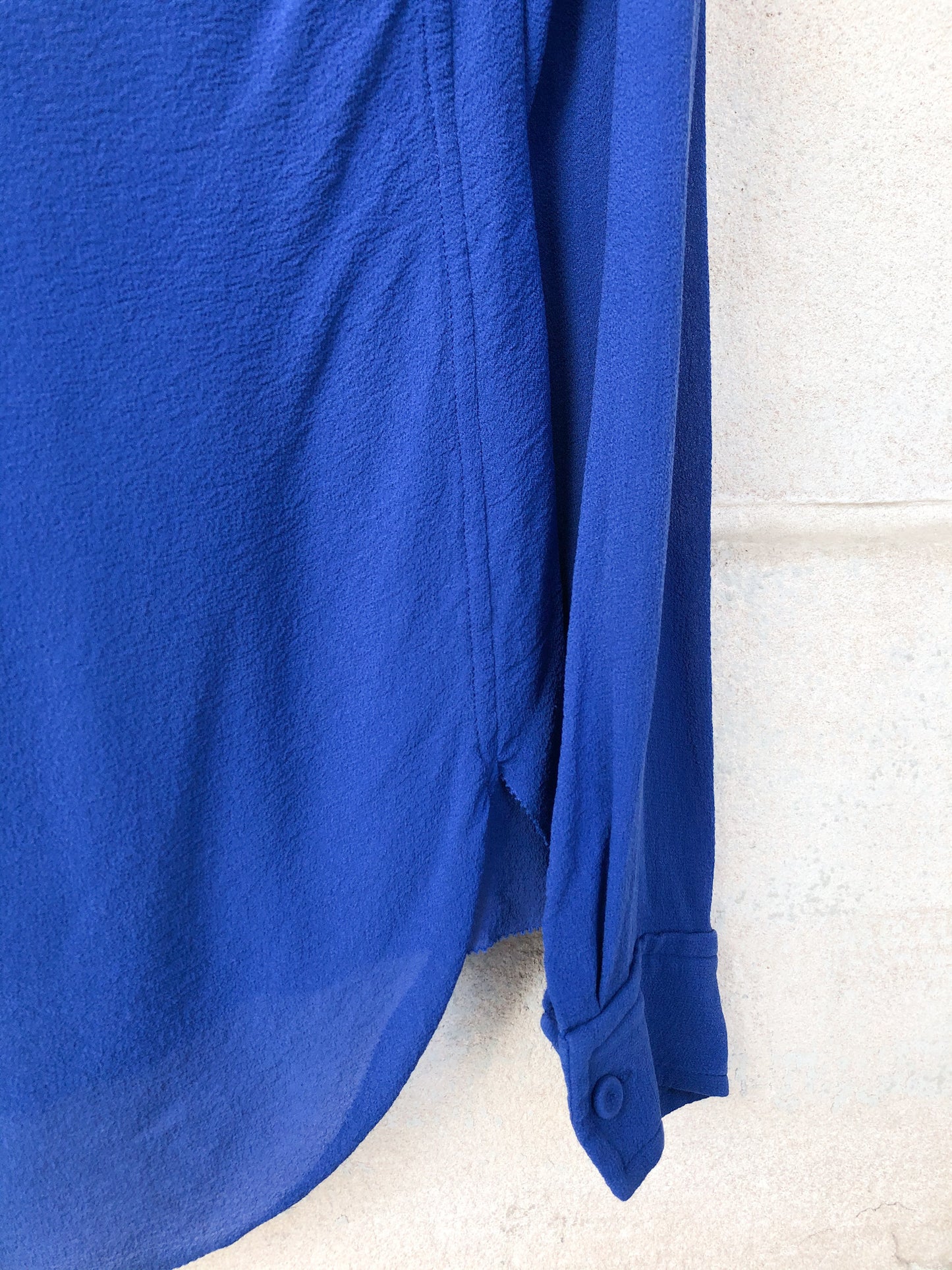 Wilfred Royal Blue 100% Silk Blouse - XXS/XS