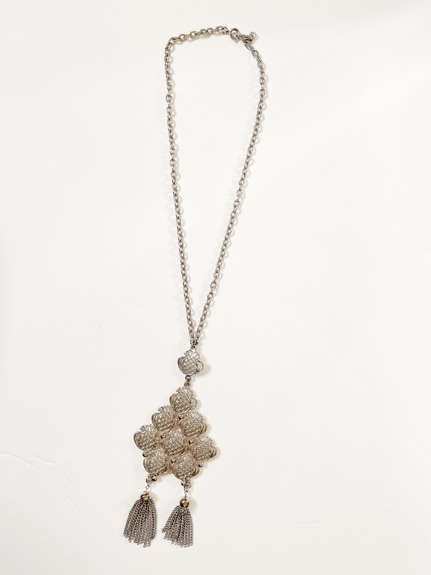 Pineapple Fringe Long Necklace