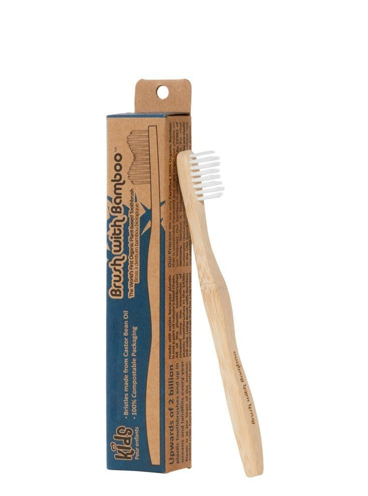 Compostable Bamboo Toothbrush - Kids