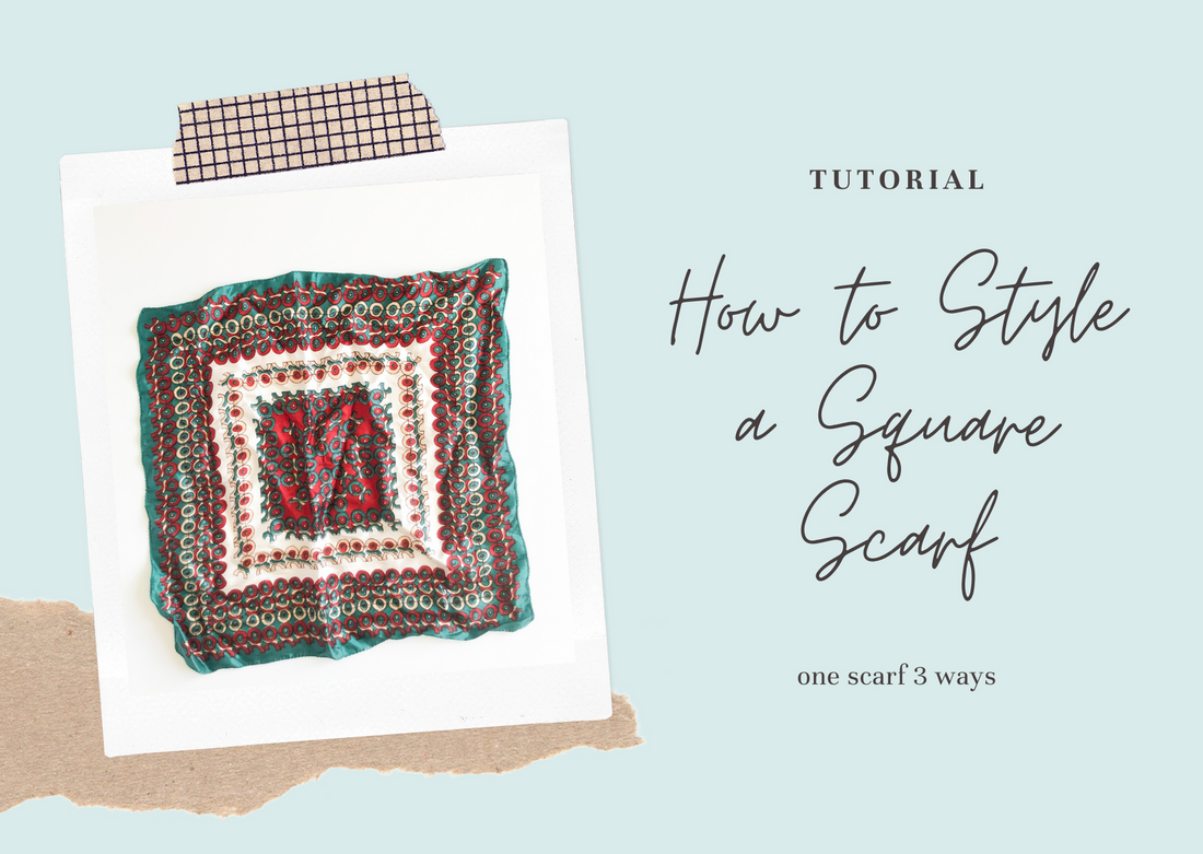 How to Style a Square Scarf