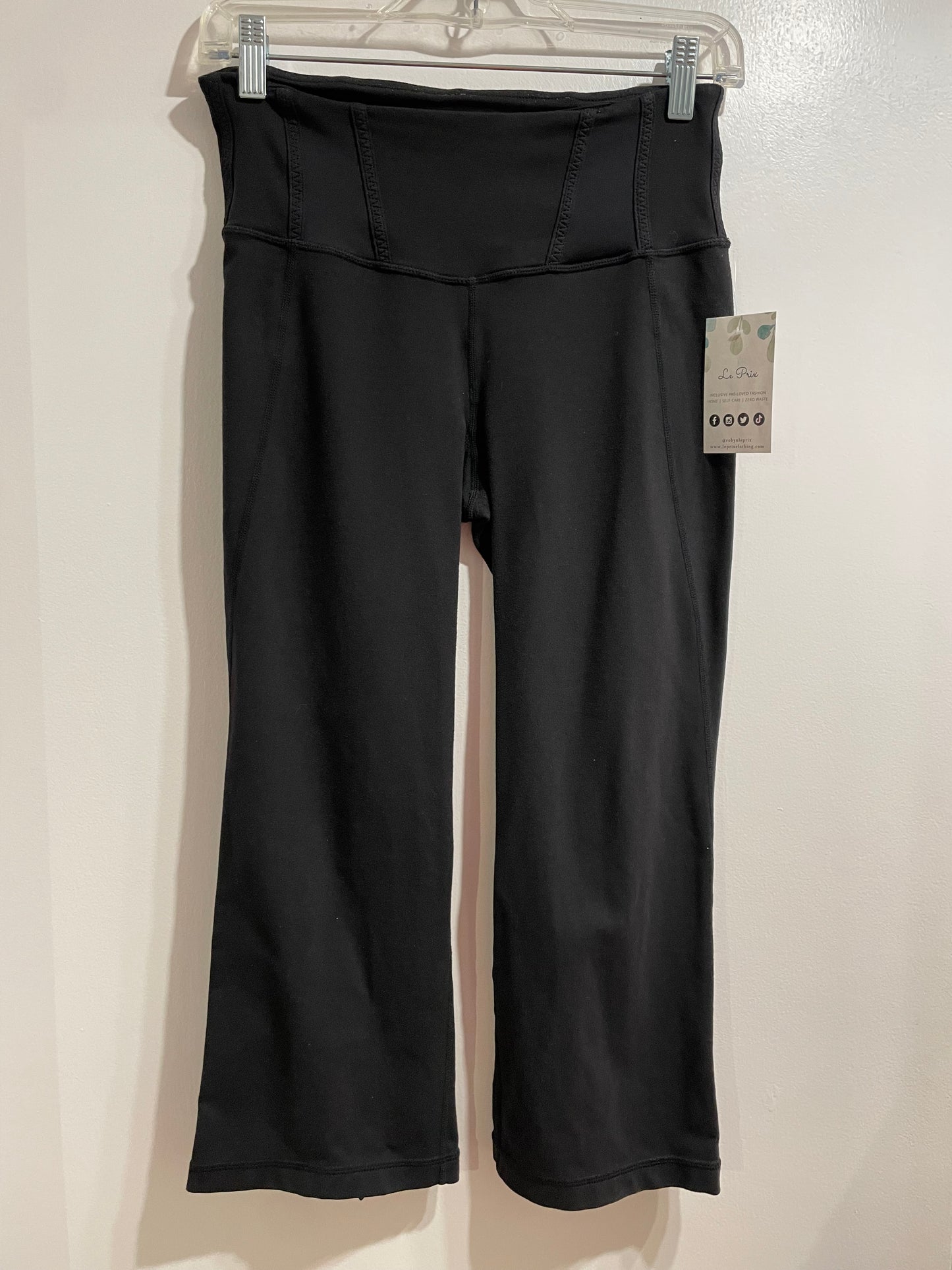 Lululemon Black Slit-Hem Kick Flare Pants – Size 6