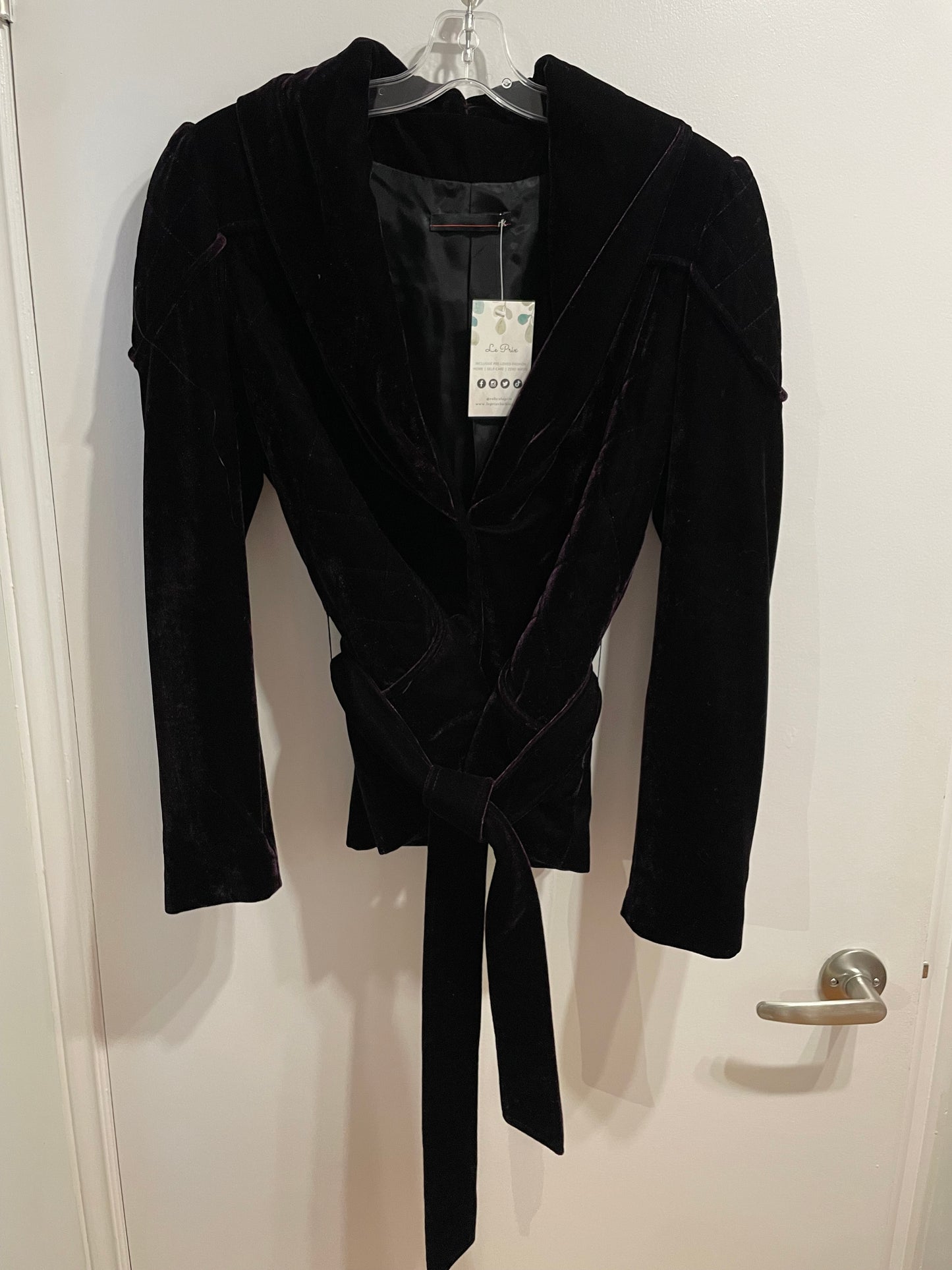 RK Purple Velvet Jacket - Large