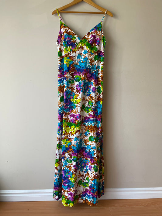 Daymor Couture Vintage Floral Dress – Made in Canada – Size Small