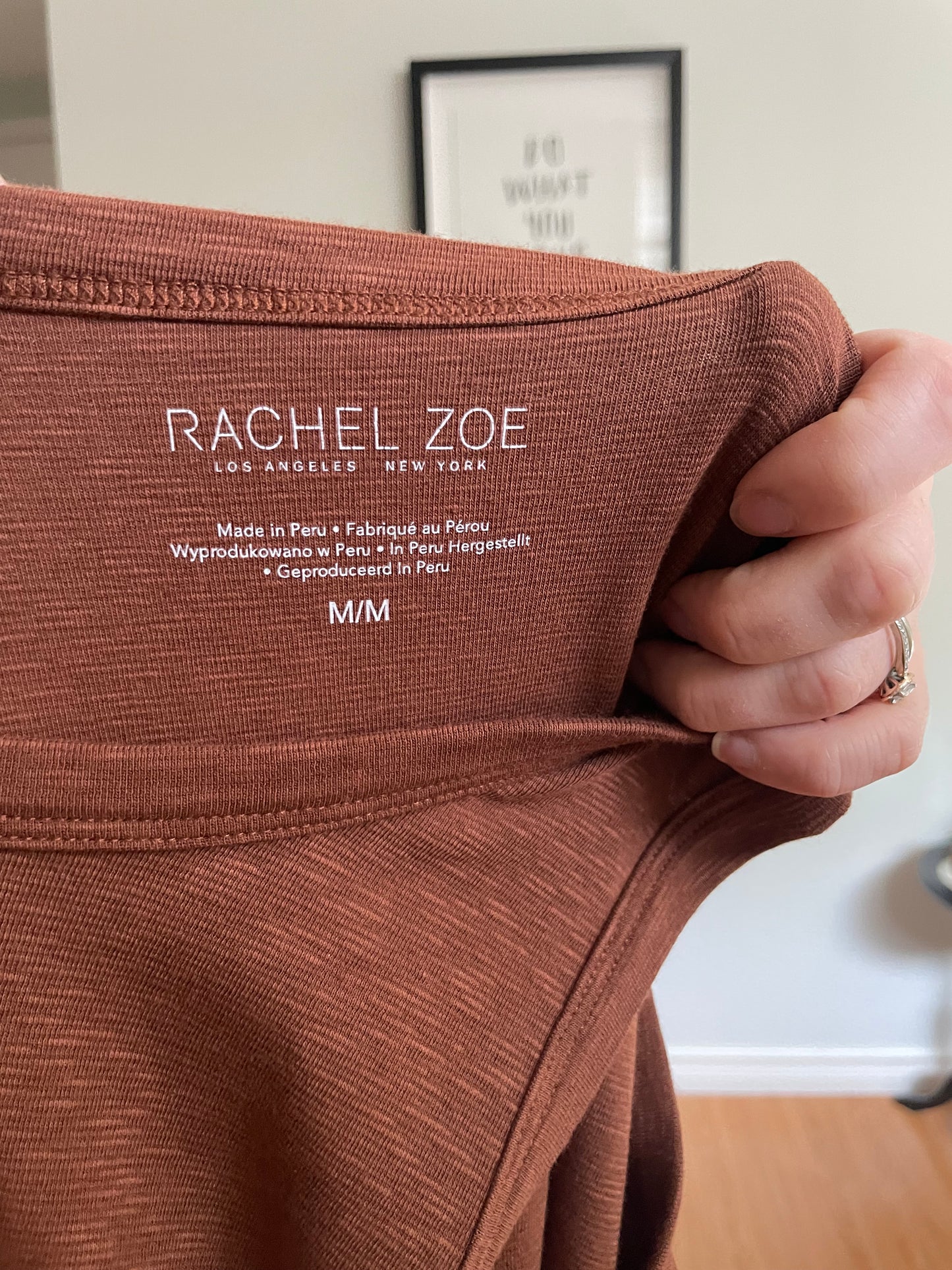 Rachel Zoe Rust Brown Cotton Modal Tank Top – Medium