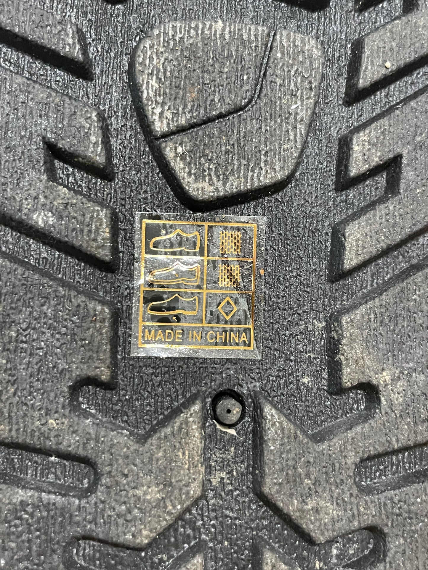 CARLA RIDA Black Faux Fur Chain Ankle Boots – Size 7.5