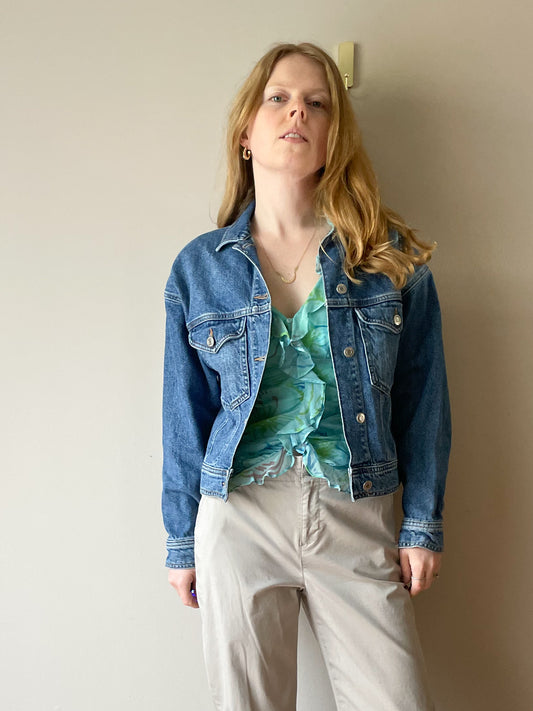 MAVI Rosa Denim Vintage Wash Relaxed 100% Cotton Denim Jacket - XS/S