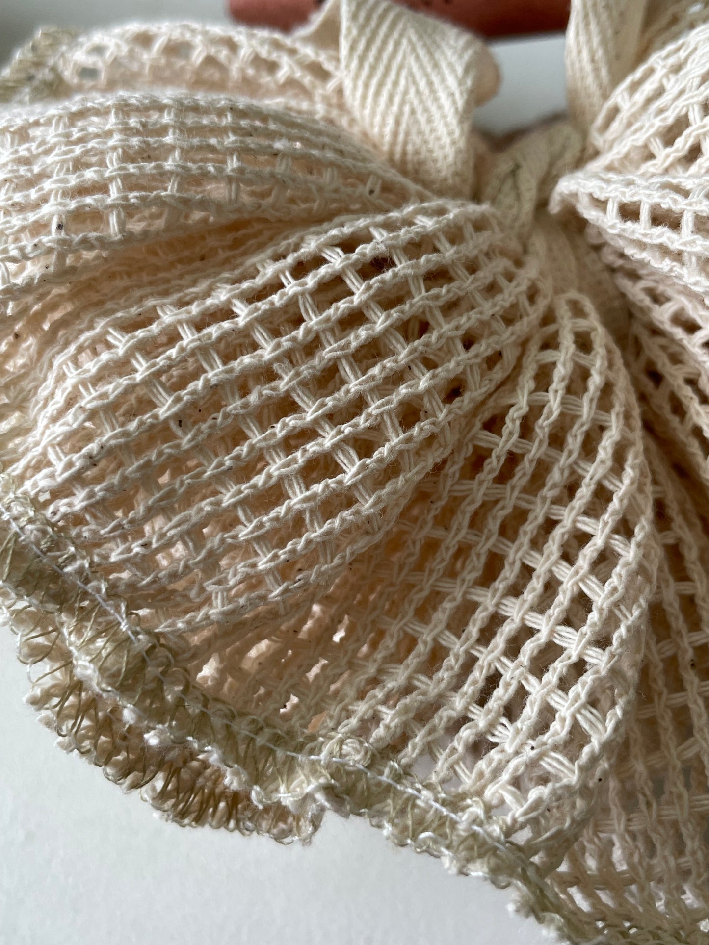 Organic Unbleached Cotton Shower Pouf Loofah