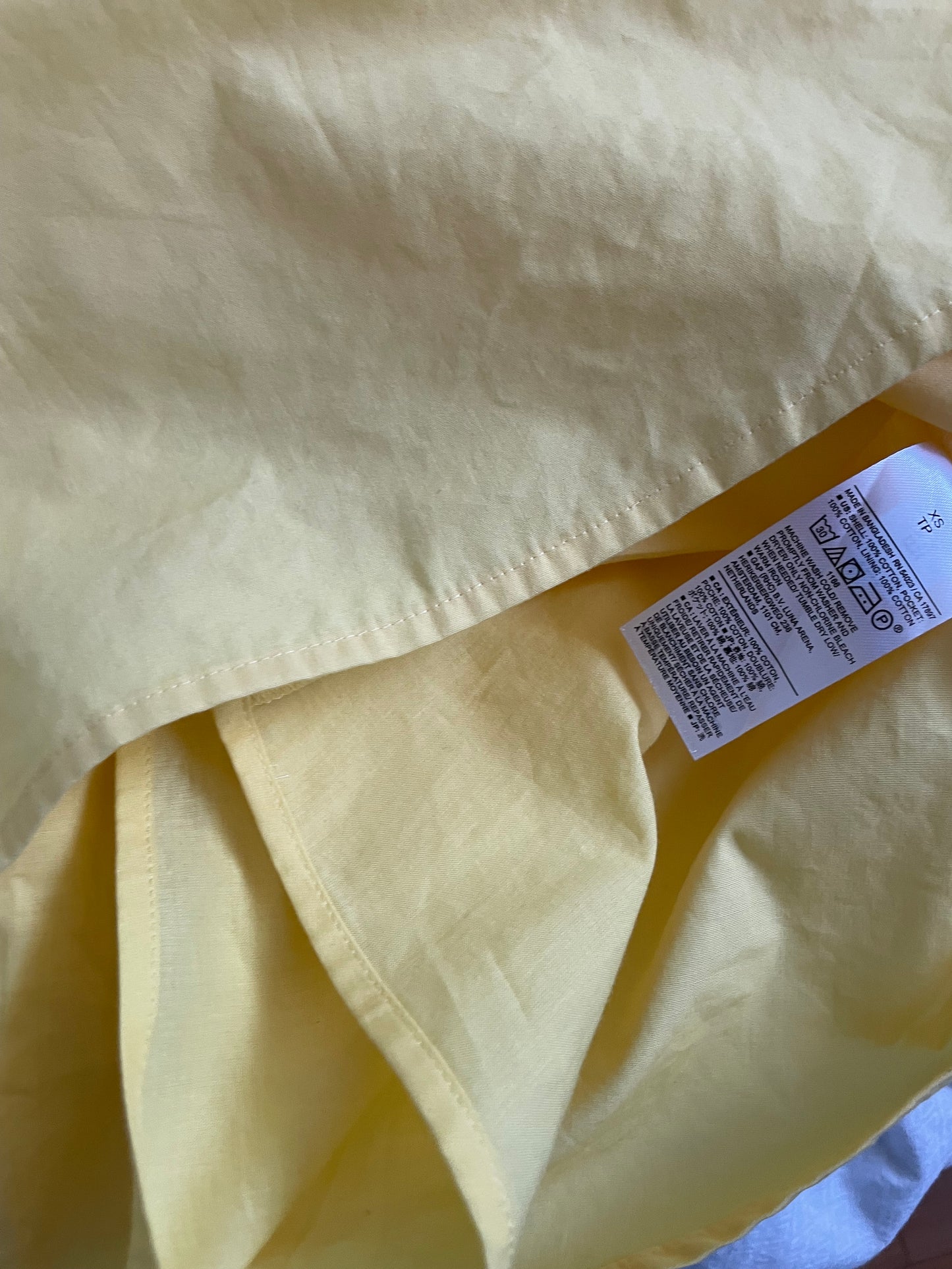 Banana Republic Yellow 100% Cotton Midi Skirt – XS/S