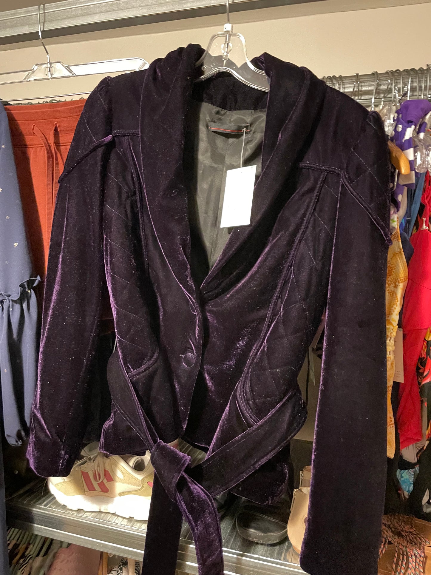 RK Purple Velvet Jacket - Large