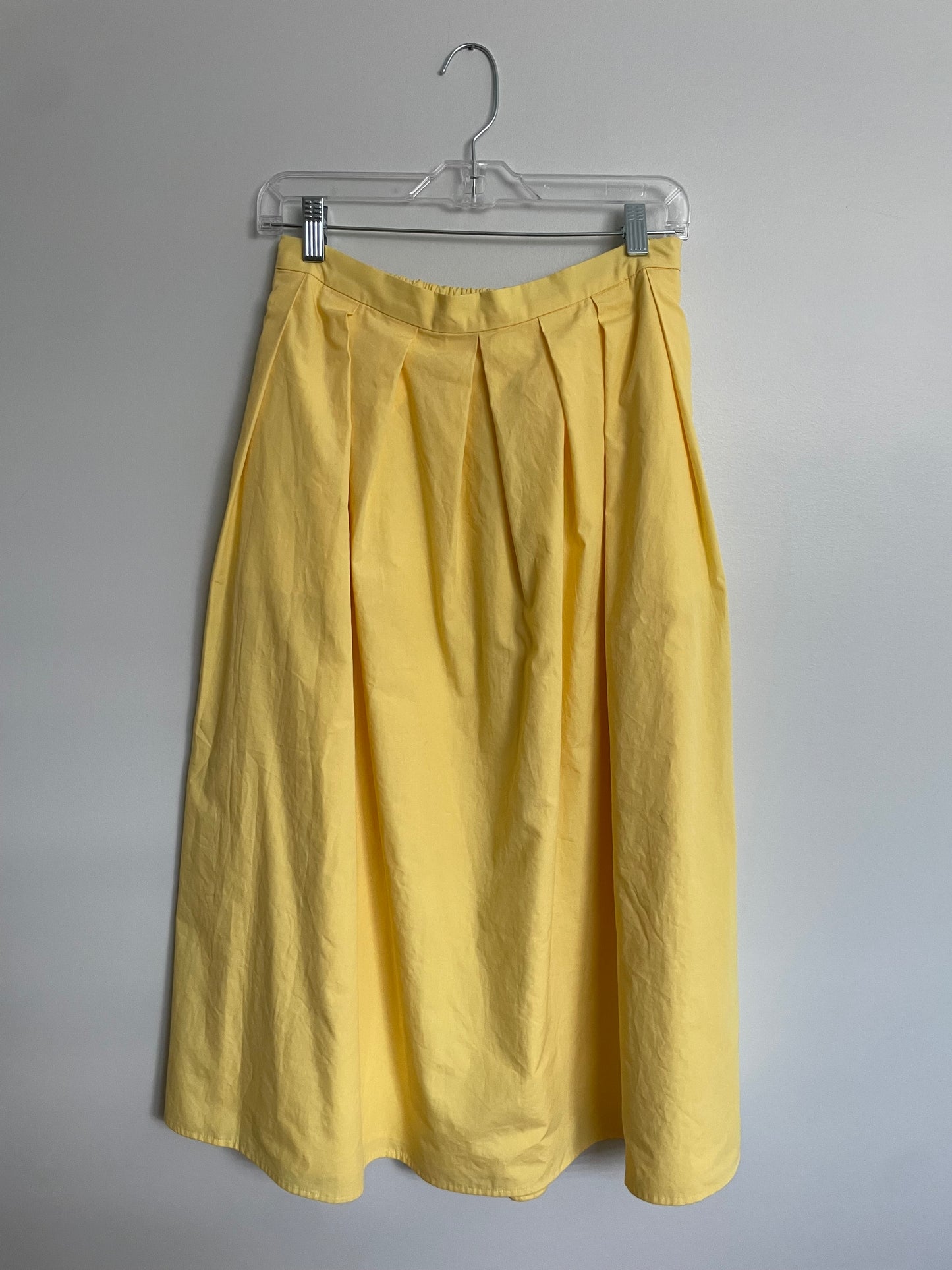 Banana Republic Yellow 100% Cotton Midi Skirt – XS/S