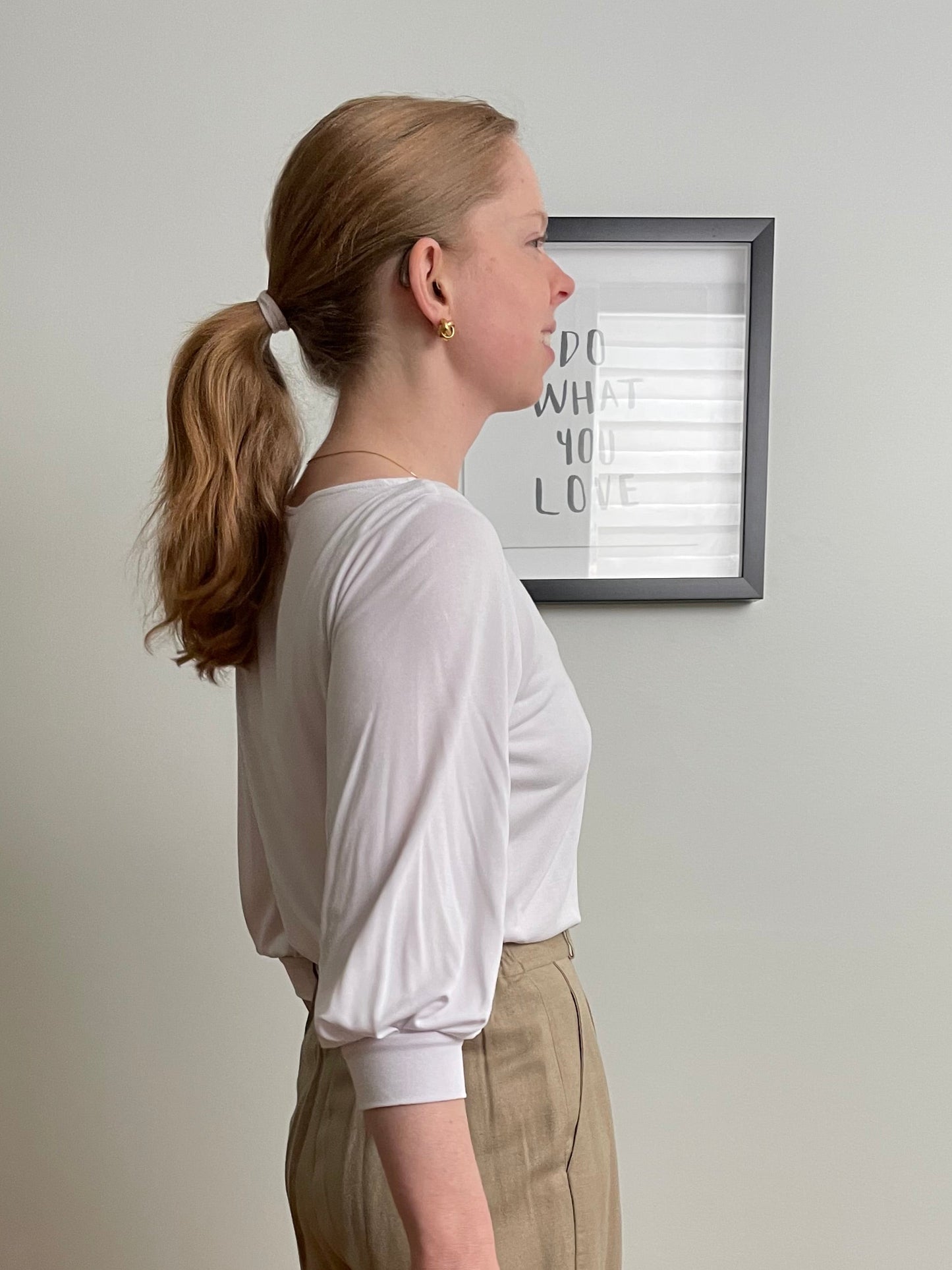 YAYA Women Brushed White Lightweight Modal Blend Knit Top – Size Small