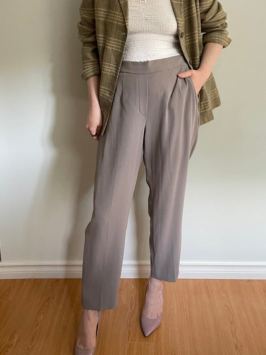 Babaton Taupe Conan Cropped Trousers – Size 12